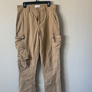 pistola Tan Straight-Leg Cargo Pants